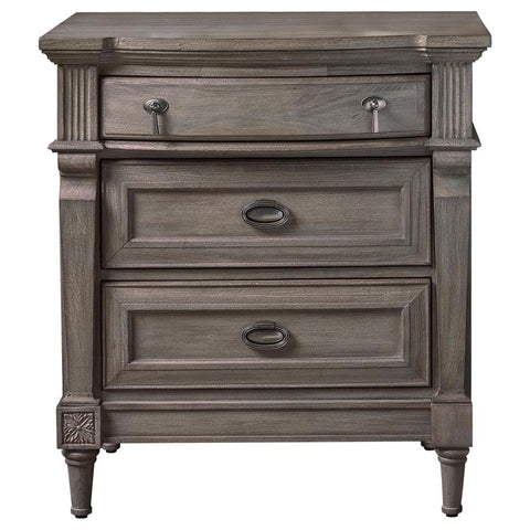 Coaster Alderwood 3-drawer Nightstand French Grey Model 223122