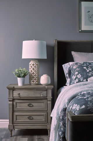 Coaster Alderwood 3-drawer Nightstand French Grey Model 223122