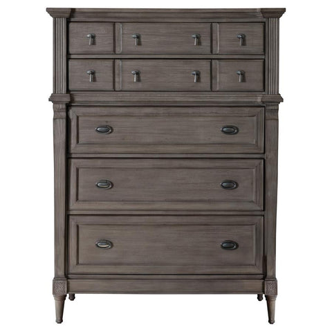 Coaster Alderwood 5-drawer Chest French Grey Model 223125