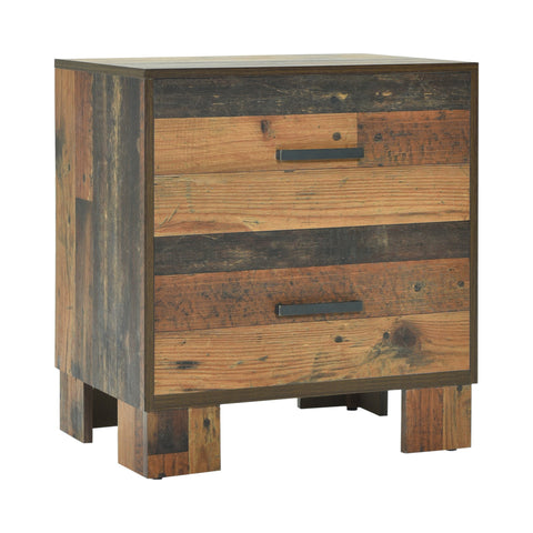 Coaster Sidney 2-drawer Nightstand Rustic Pine Model 223142