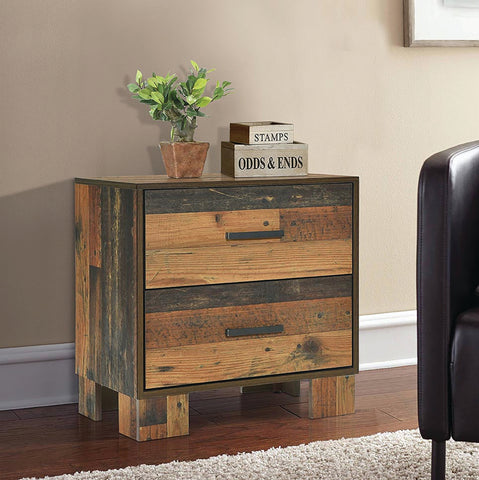 Coaster Sidney 2-drawer Nightstand Rustic Pine Model 223142