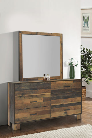 Coaster Sidney 6-drawer Dresser Rustic Pine Model 223143