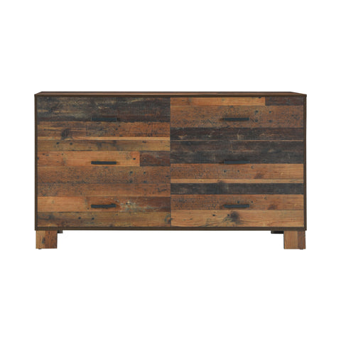Coaster Sidney 6-drawer Dresser Rustic Pine Model 223143