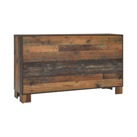 Coaster Sidney 6-drawer Dresser Rustic Pine Model 223143