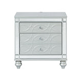 Coaster Gunnison 2-drawer Nightstand Silver Metallic Model 223212