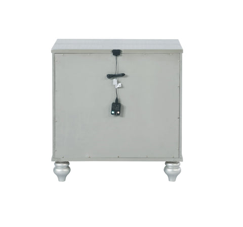 Coaster Gunnison 2-drawer Nightstand Silver Metallic Model 223212