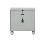 Coaster Gunnison 2-drawer Nightstand Silver Metallic Model 223212