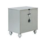 Coaster Gunnison 2-drawer Nightstand Silver Metallic Model 223212