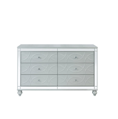 Coaster Gunnison 6-drawer Dresser Silver Metallic Model 223213