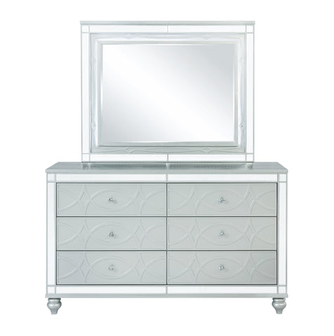 Coaster Gunnison 6-drawer Dresser Silver Metallic Model 223213