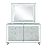 Coaster Gunnison 6-drawer Dresser Silver Metallic Model 223213
