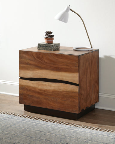 Coaster Winslow 2-drawer Nightstand Smokey Walnut and Coffee Bean Model 223252