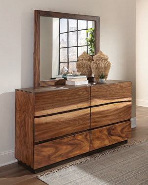 Coaster Winslow Mirror Smokey Walnut Model 223254