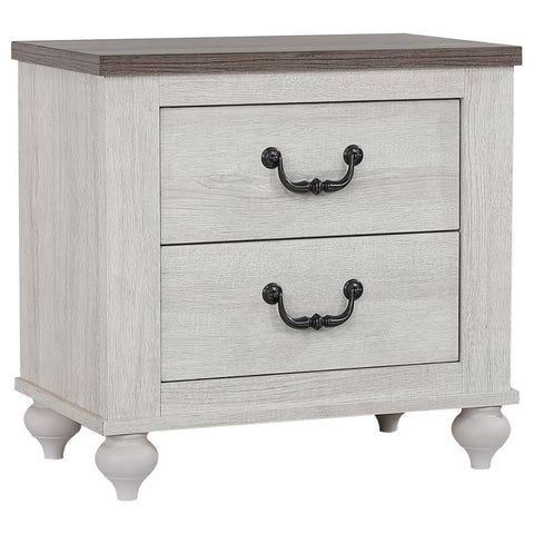 Coaster Stillwood 2-drawer Nightstand Vintage Linen Model 223282