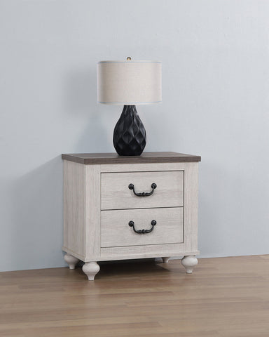 Coaster Stillwood 2-drawer Nightstand Vintage Linen Model 223282