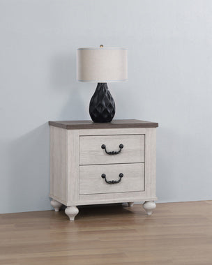 Coaster Stillwood 2-drawer Nightstand Vintage Linen Model 223282