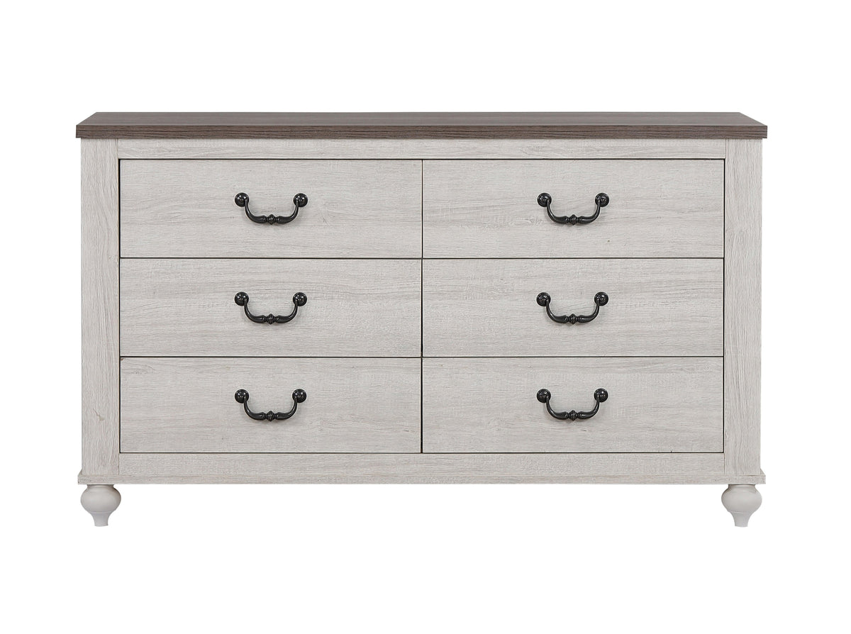 Coaster Stillwood 6-drawer Dresser Vintage Linen Model 223283