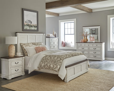 Coaster Hillcrest Eastern King Panel Bed White Model 223351KE