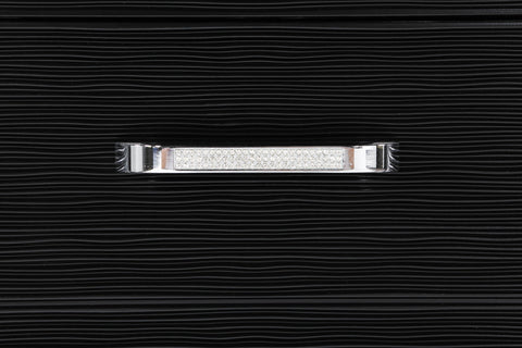 Coaster Eleanor Rectangular 5-drawer Chest Silver and Black Model 223365