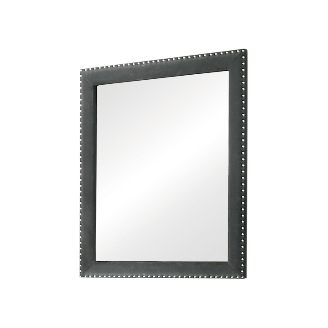 Coaster Melody Rectangular Upholstered Dresser Mirror Grey Model 223384