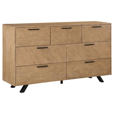 Coaster Taylor 7-drawer Rectangular Dresser Light Honey Brown Model 223423