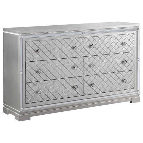 Coaster Eleanor Rectangular 6-drawer Dresser Metallic Model 223463