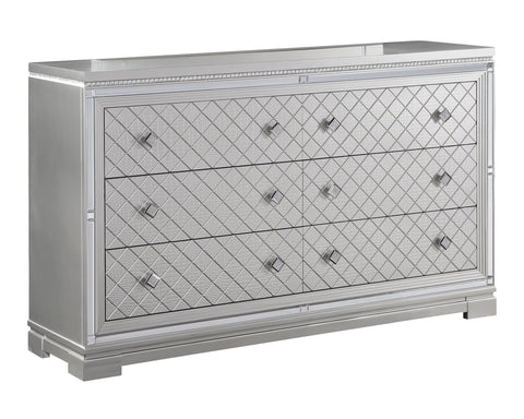 Coaster Eleanor Rectangular 6-drawer Dresser Metallic Model 223463