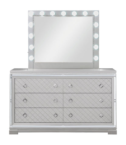 Coaster Eleanor Metallic Rectangular Mirror with Light Model 223464