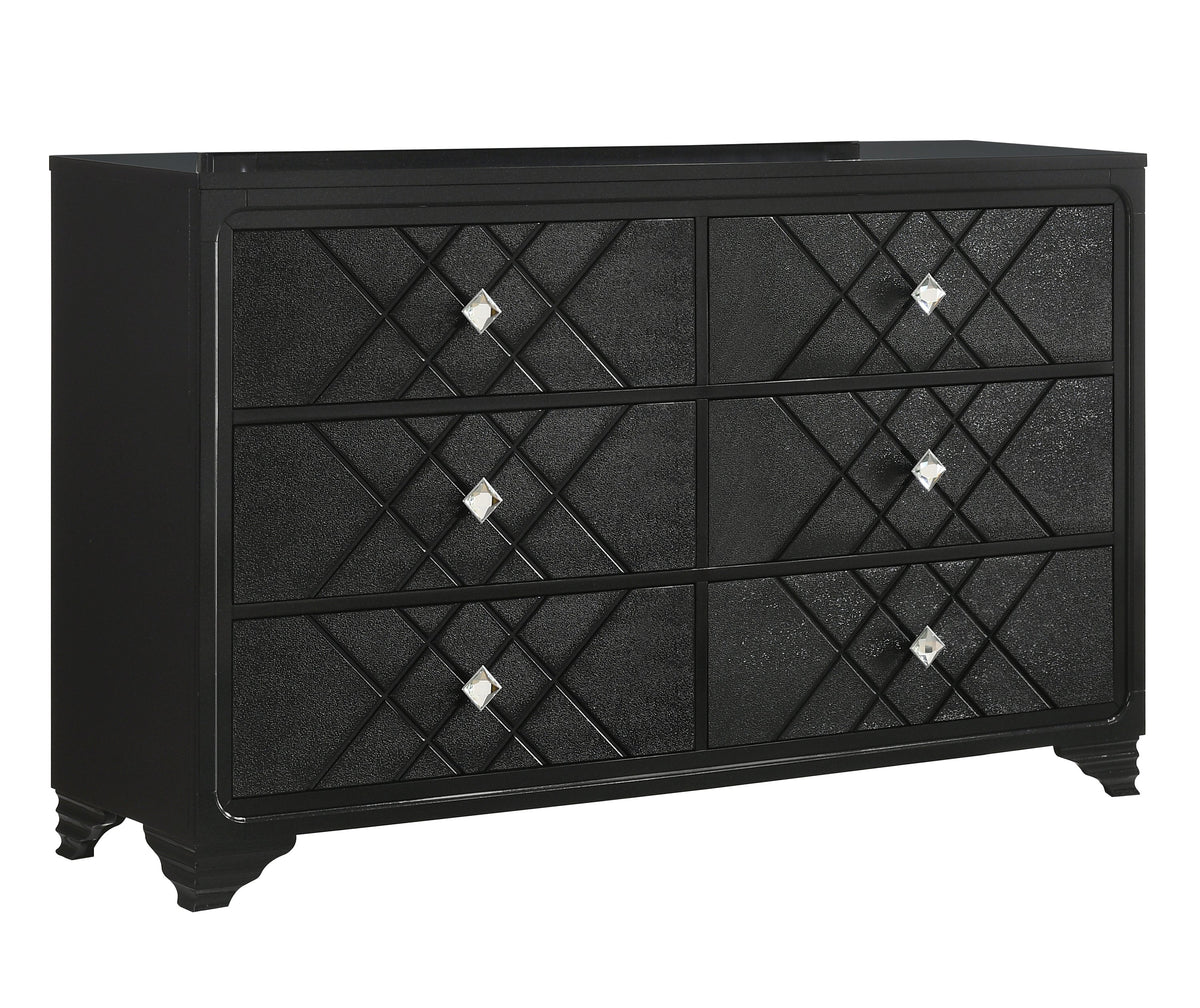 Coaster Penelope 6-drawer Dresser Black Model 223573