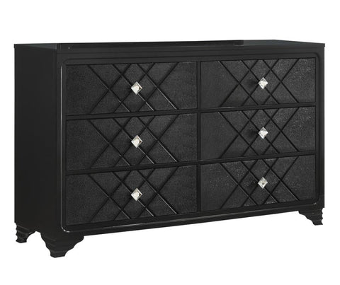 Coaster Penelope 6-drawer Dresser Black Model 223573