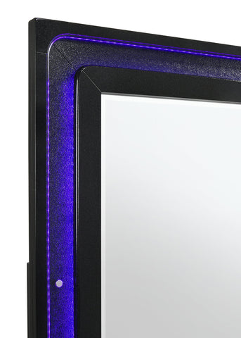 Coaster Penelope Rectangular Dresser Mirror Black Model 223574