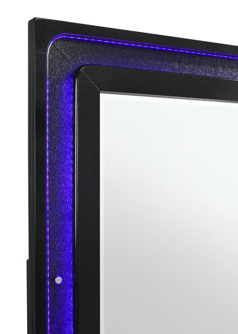 Coaster Penelope Rectangular Dresser Mirror Black Model 223574