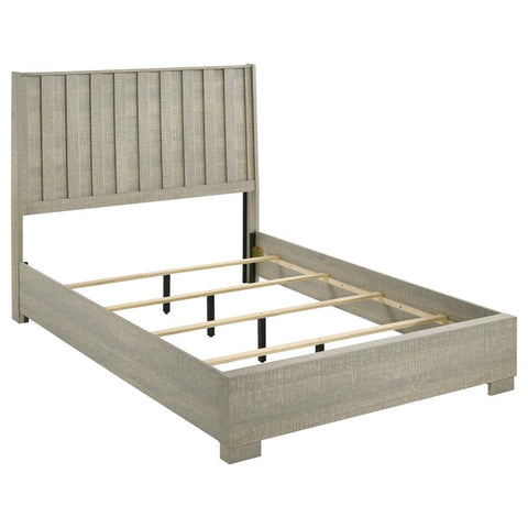 Coaster Channing Rectangular Panel Bed Rough Sawn Grey Oak Model 224341KE