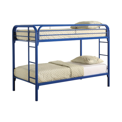 Coaster Morgan Twin over Twin Bunk Bed Blue Model 2256B