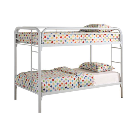 Coaster Morgan Twin over Twin Bunk Bed White Model 2256W