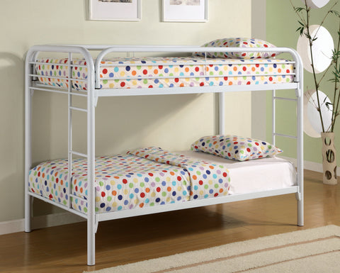 Coaster Morgan Twin over Twin Bunk Bed White Model 2256W