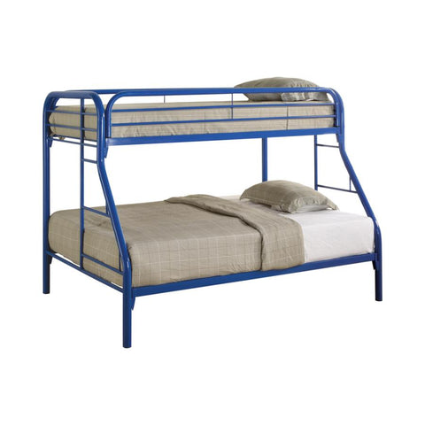 Coaster Morgan Twin over Full Bunk Bed Blue Model 2258B
