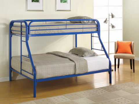 Coaster Morgan Twin over Full Bunk Bed Blue Model 2258B