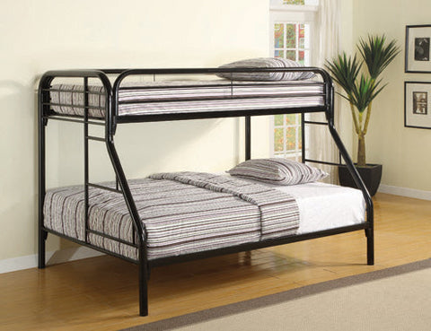 Coaster Morgan Twin over Full Bunk Bed Black Model 2258K