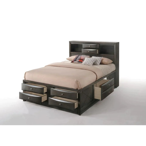 Ireland Gray Oak Eastern King Bed Model 22696EK By ACME Furniture