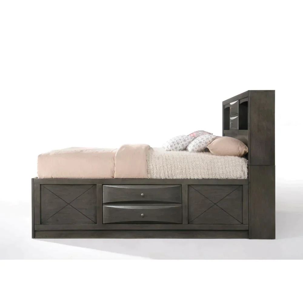 Ireland Gray Oak Eastern King Bed Model 22696EK By ACME Furniture
