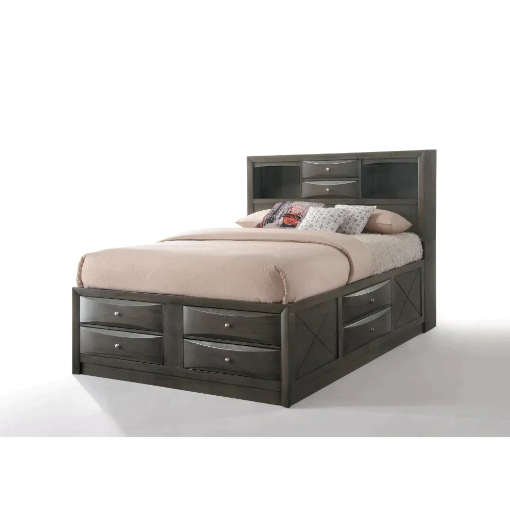 Ireland Gray Oak Full Bed Model 22710F By ACME Furniture