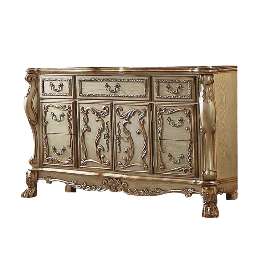 Dresden Gold Patina & Bone Dresser Model 23165 By ACME Furniture