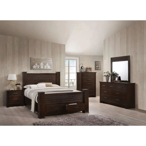 Panang Mahogany Eastern King Bed Model 23367EK By ACME Furniture