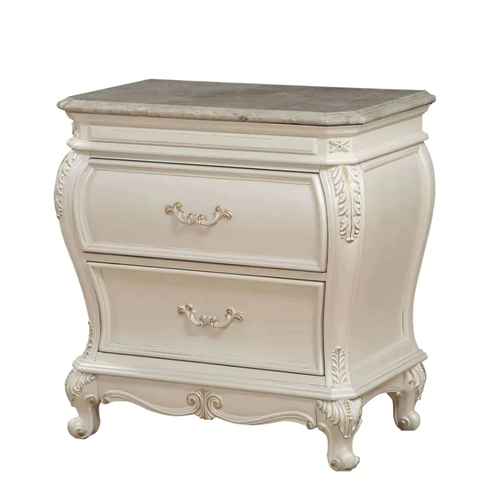 Chantelle Pearl White Nightstand Model 23543 By ACME Furniture