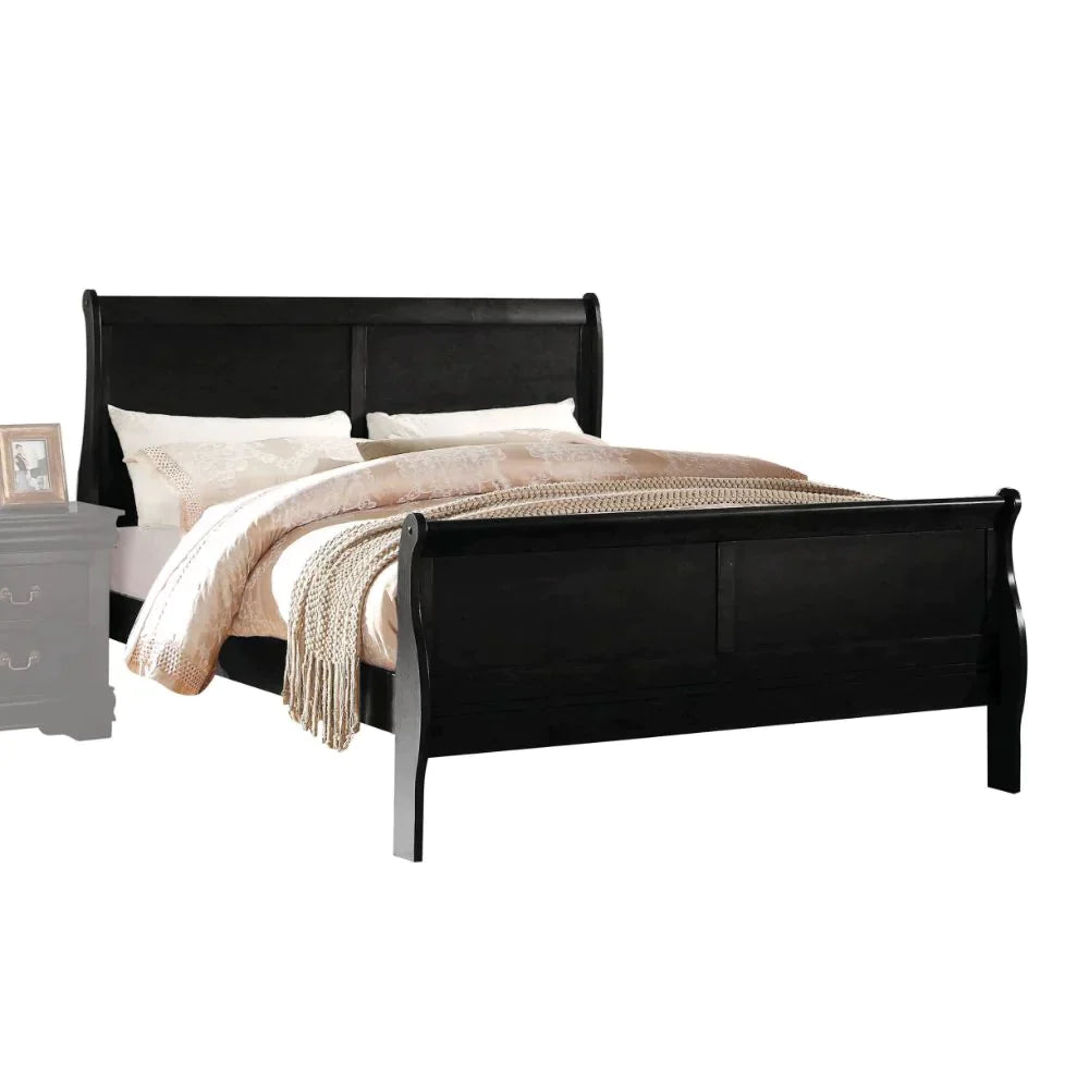 Louis Philippe Black Queen Bed Model 23730Q By ACME Furniture