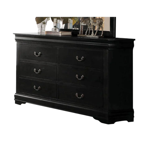 Louis Philippe Black Dresser Model 23735 By ACME Furniture