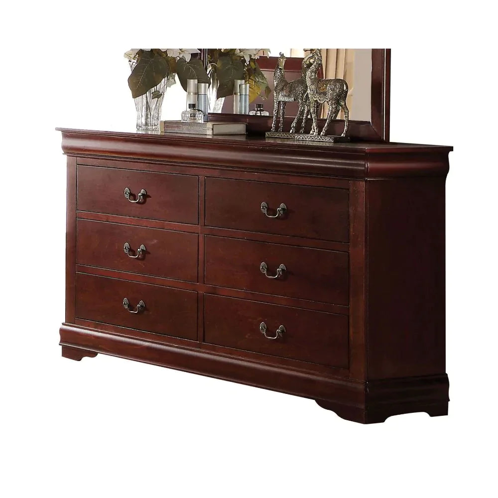 Louis Philippe Cherry Dresser Model 23755 By ACME Furniture