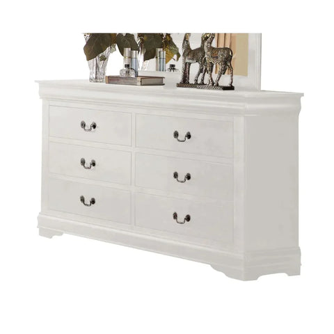 Louis Philippe White Dresser Model 23835 By ACME Furniture