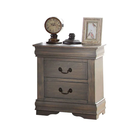 Louis Philippe Antique Gray Nightstand Model 23863 By ACME Furniture